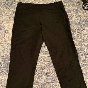 black crop dress pants